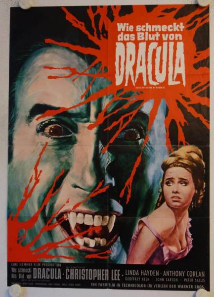 Wie schmeckt das Blut von Dracula originales deutsches Filmplakat